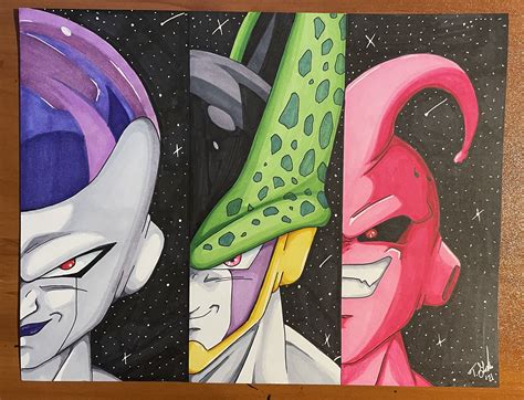 Frieza And Cell Vs Buu