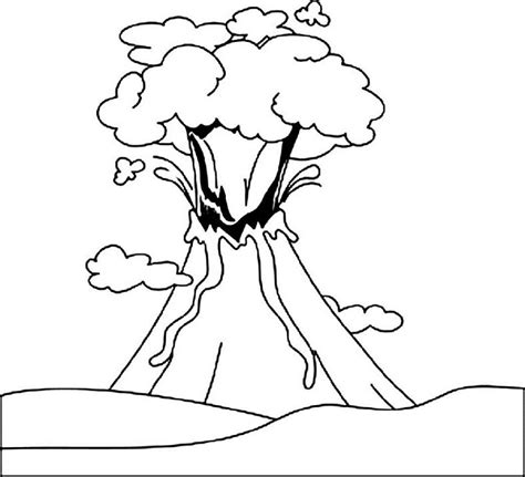 Volcano Coloring Pages To Print 101 Coloring