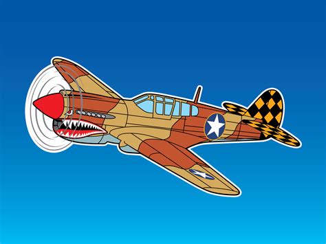 P 40 Warhawk Illustration By Phil Harber On Dribbble