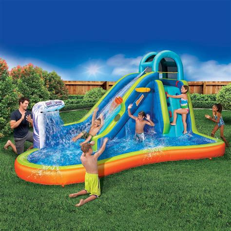 Inflatable Water Slide Huge Kids Pool 14 Feet Long By 8 Feet High