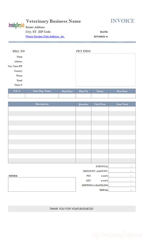 general purchase invoice template service  tax