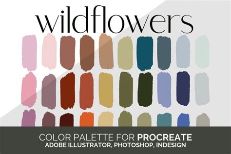Wildflowers Color Palette For Procreate And Adobe