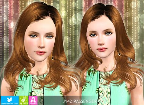 Wavy Peaks Hairstyle J142 Passenger By Newsea Sims 3 Hairs