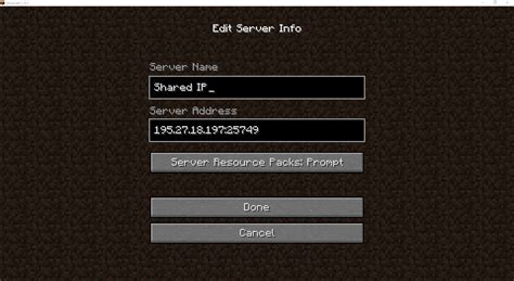 Adding A Ip Address To A Minecraft Seriver Wtbblue