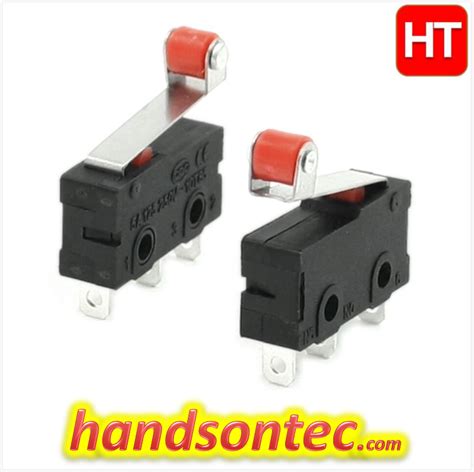 Roller Lever Micro Switch 5a125vac Short Lever2pcspack Handson Tech