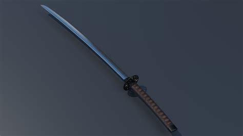 3d Asset Game Ready Katana Sword Cgtrader