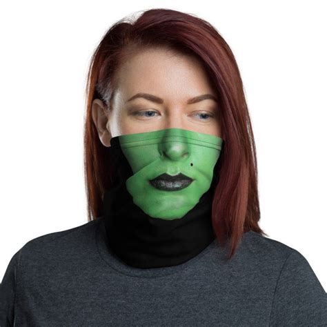 Wicked Witch Face Mask Neck Gaiter Halloween Costume Easy Etsy