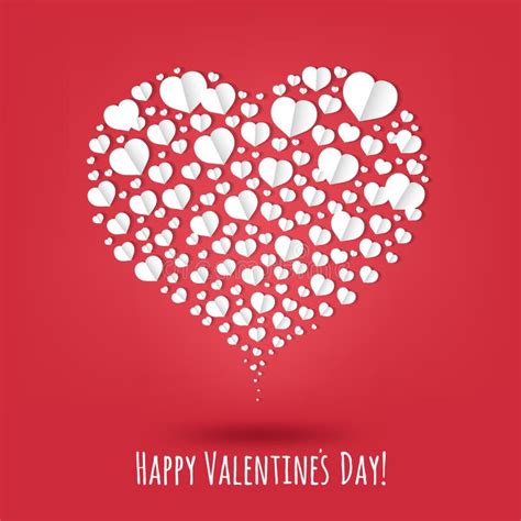 Happy Valentines Day Poster Stock Vector Illustration Of Symbol