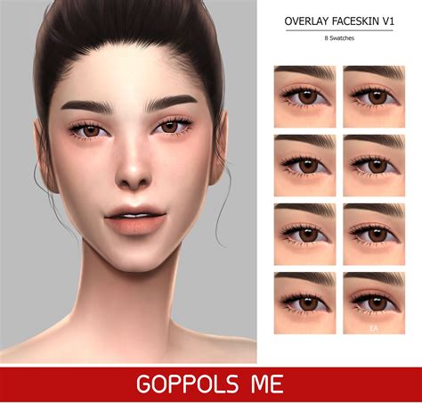 Overlay Face Skin V1 Sims 4 Face Sims 4 Cc Skin Sims 4 Skin