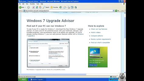 Windows 7 Update Advisor Youtube