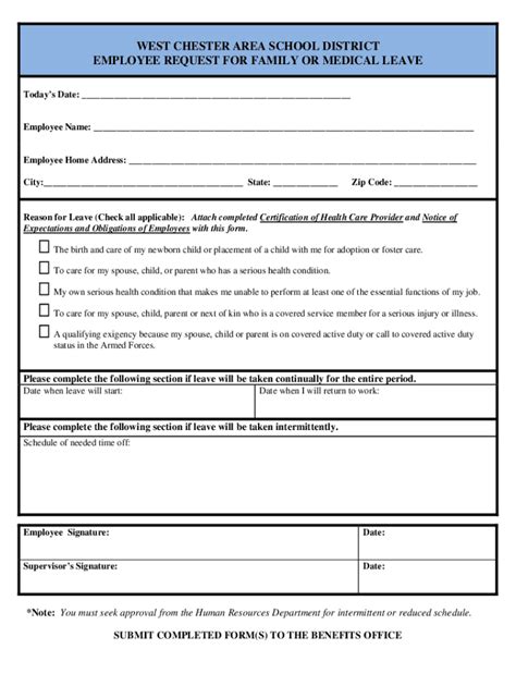 Union Fmla Form Printable Fill Out And Sign Printable