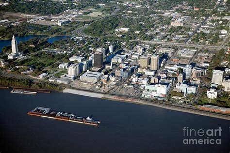 Aerial Of Downtown Baton Rouge Photograph By Bill Cobb Fine Art America