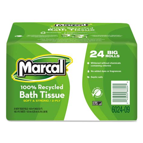100 Recycled Bundle Two Ply Bath Tissue Roll By Marcal® Mrc6024