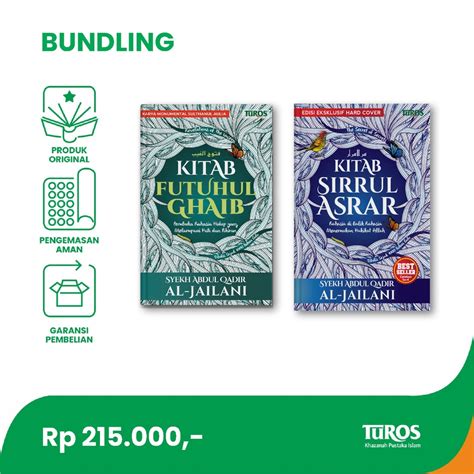 Jual Rene Turos Bundling Buku Futuhul Ghaib And Sirrul Asrar Hc Bd