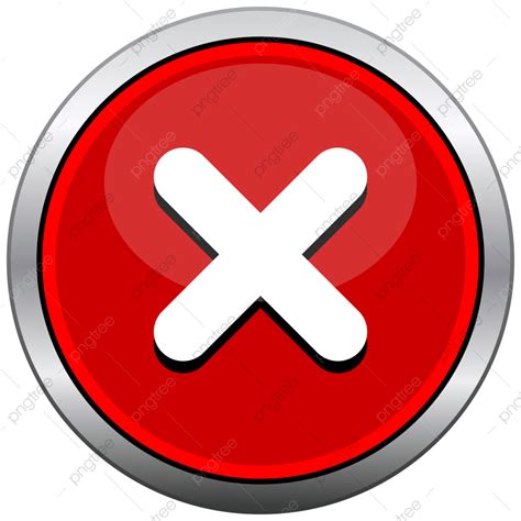Red Button Vector Hd Images Wrong Button In Red Wrong Button Right