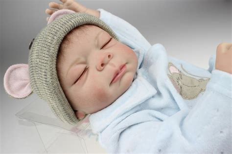 20 Full Silicone Body Mouse Boy Doll Lifelike Reborn Baby Sleeping