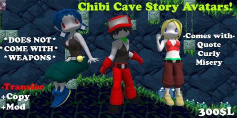 Second Life Marketplace Chibi Cave Story Avatars