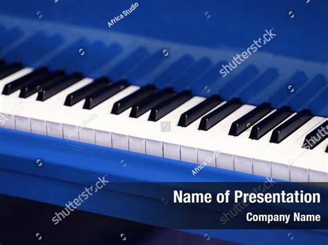 Blue Piano Powerpoint Template Blue Piano Powerpoint Background