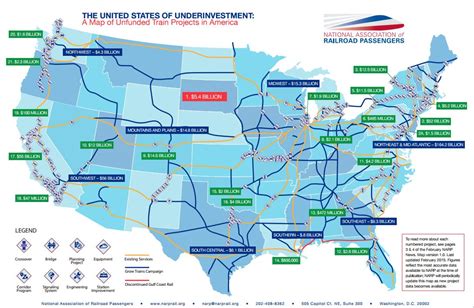 Amtrak Rail Network Map