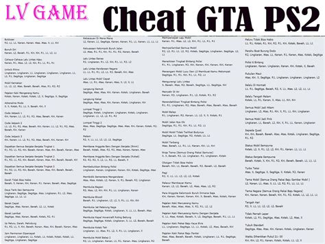 This number appears to be cheats. LV GAME: code cheat GTA ps2