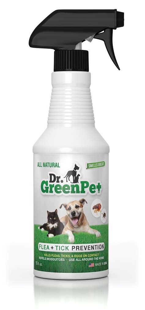Dr Greenpet All Natural Flea And Tick Prevention And Control Spray For