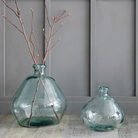 Recycled Glass Bubble Vase Large Mrs Robinson