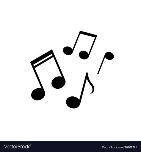 Note Music Icon Design Royalty Free Vector Image