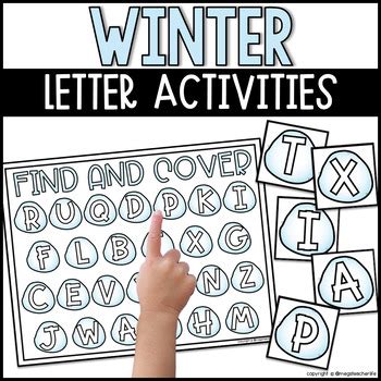 Winter Snowball Letter Recognition Letter Matching Activities