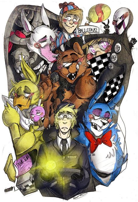 Five Nights At Freddys By Blasticheart On Deviantart Five Nights At