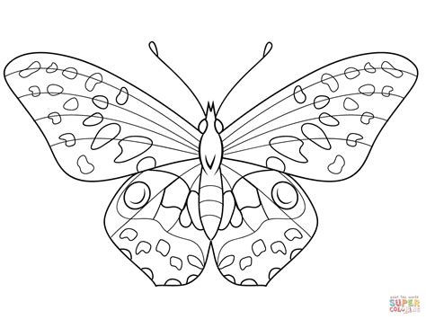 Ausmalbild: Schmetterling | Ausmalbilder kostenlos zum ausdrucken