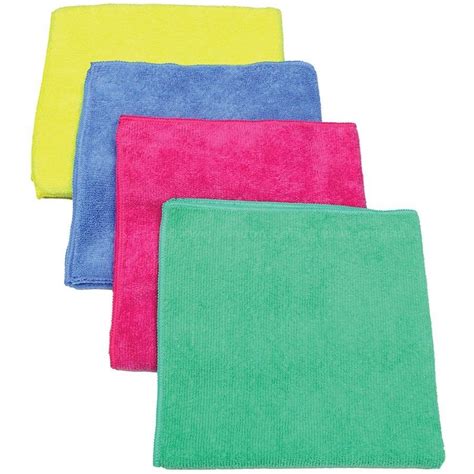 Multipurpose Microfiber Cleaning Cloths 5pk 12x12 Quick Dry Lint Free