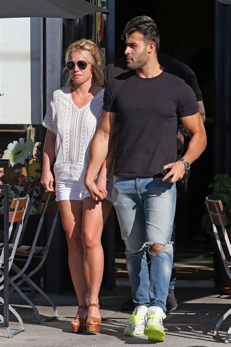 Britney spears (girlfriend since 2016). BRITNEY SPEARS and Sam Asghari Out in Beverly Hills 07/12 ...