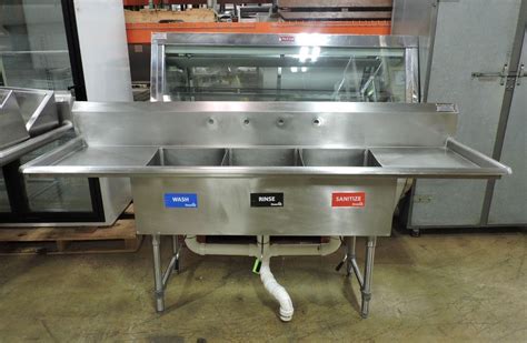 Commercial Stainless Steel 3 Compartment Sink Sinks For Sale Quality