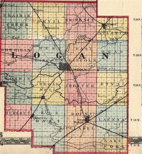Logan County Illinois Maps And Gazetteers