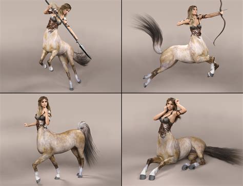 Gladiatrice Poses For Centaur Female Daz D