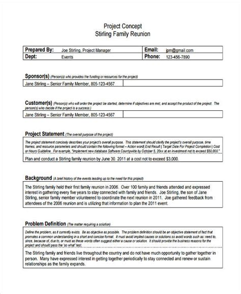 Behaviours and increasing utilisation of services. FREE 26+ Concept Statement Examples & Samples in PDF ...