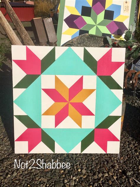 Not2shabbee Has Barn Quilts Hand Painted Friendship Star Pattern Barn