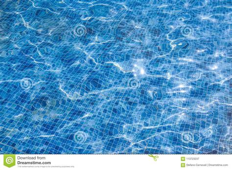Ripple Water In Swimming Pool With Sun Reflection Stock Image Image Of Tranquil Leisure
