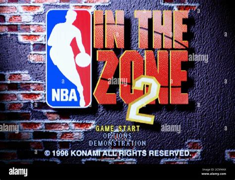 Nba In The Zone 2 Sony Playstation 1 Ps1 Psx Editorial Use Only