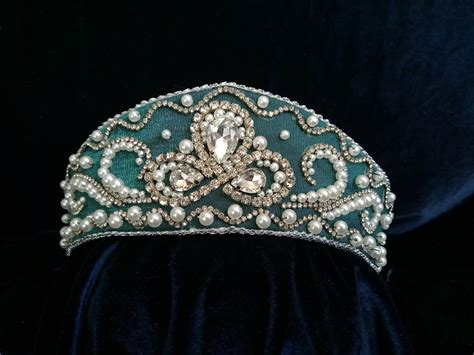 Emerald Kokoshnik Russian Headdress With Crystals Crown On Etsy