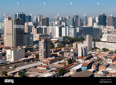 Rio De Janeiro City Center And Downtown Skyline Stock Photo Alamy