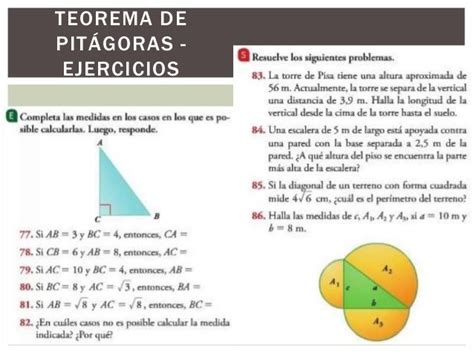 Teorema De Pitágoras Y Razones Trigonométricas Explicación Ejemplos