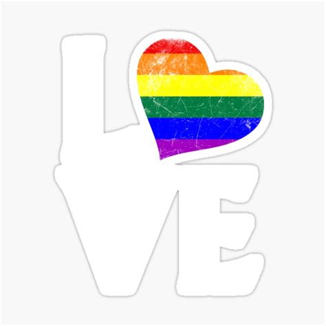 Lgbtq Pride Stacked Love Sticker For Sale By Valador Redbubble