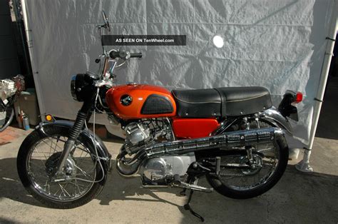 Original motor and frame most everything has been replaced new accept correct rims and frame and swing arm all black is powder coat social distance with this 1970 honda cb175. 1969 Honda Cl175 Ko Scrambler- Extremely, , Condition