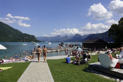Gilgen with the villages of abersee and ried as well as the market town of st. Badeplätze am Wolfgangsee | SalzburgerLand Magazin