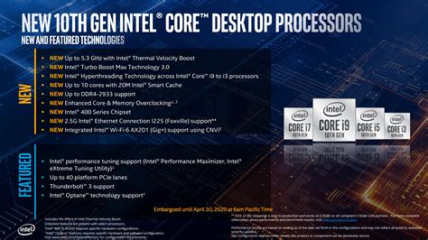 Comparisons And Conclusions Intels 10th Gen Comet Lake For Desktops