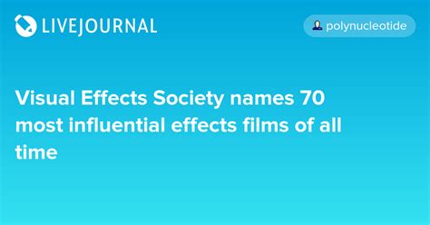 Visual Effects Society Names 70 Most Influential Effects Films Of All