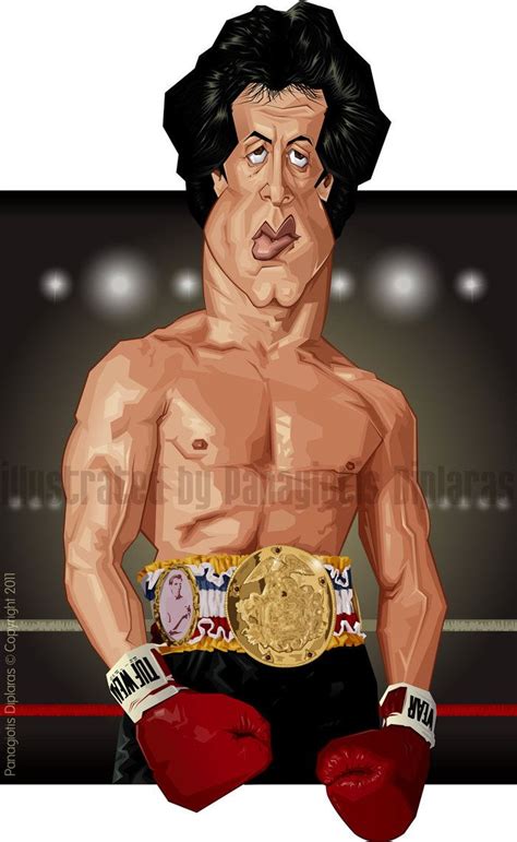 Pin On Sylvester Stallone Caricature Collection