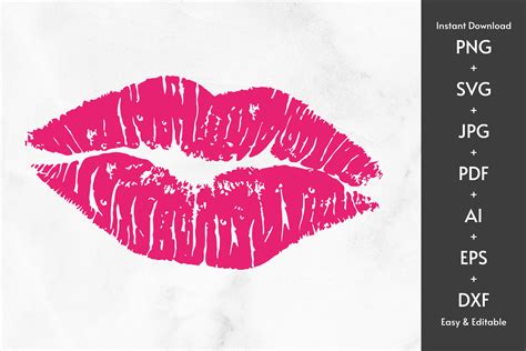 Kiss Lips Svg Png Graphic By Allegrodigital Creative Fabrica