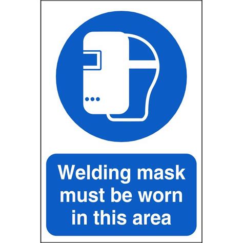 Welding Mask Must Be Worn Signs Mandatory Construction Safety Signs